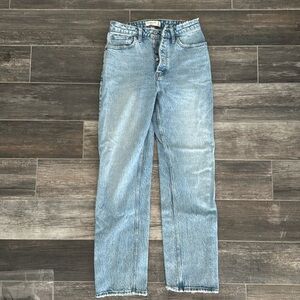 Abercrombie High Rise Dad Blue Jean Size 26 Curve Love